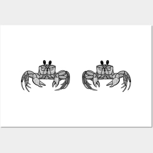 Ghost Crabs in Love - cute and fun animal design - on white Posters and Art